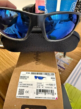 Costa TALFIN Black & Blue Sunglasses ( New)